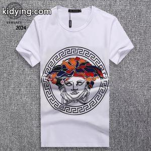ヴェルサーチ コピーブランド18SS 半袖Ｔシャツversace コピーブランドクールネックプリントＴシャツロゴアイコン３色可選kidying260P5r0j