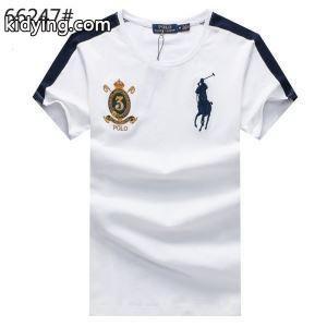 2026シーズン限定お買い得！POLO RALPH LAURENポロ ラルフローレンＴシャツコピー刺繍ワッペン付きビジネス用メンズクルーネック半袖トップスkidying26O91bWD