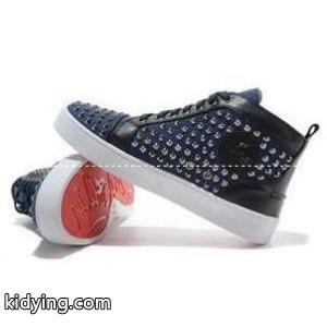 クリスチャンルブタン ブランド コピー スニーカー メンズ CHRISTIAN louboutin ブランド コピー ハイカット スタッズ エナメル レザー ネイビー 赤字超特価安い男性靴_クリスチャンルブタン ブランド コピー CHRISTIAN louboutin ブランド コピー_ブランド コピー 激安(日本最大級)kidying26WD0Tja