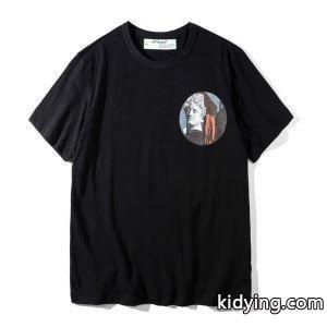 絵画をプリントされたOff-white コピーオフホワイト コピーTシャツ激安CARAVAGGIO S/S TEE 0MAA002S1818メンズのトップスのクルーネック半袖Tシャツコピーkidying261X5j8z