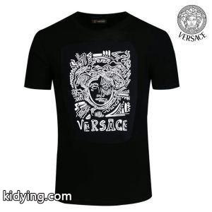 赤字超特価最新作versace コピーヴェルサーチ コピー激安大注目黒、白メンズプリントクルーネックｔシャツkidying26jmCuqm