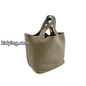 【大阪戎橋店】【中古】hermes コピー エルメス コピー ピコタン ロック18 (PM)　トリヨンクレマンス　ショコラ　パラジウム金具　N刻印（四角） :53122211:ロコシーラ - 通販ショッピングkidying2681XriC