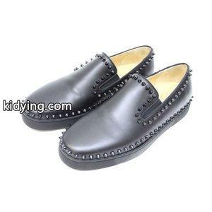 箱付 美品 クリスチャンルブタン コピーブランド Christian louboutin コピーブランド レザー スリッポン スパイク スタッズ PIK BOAT FLAT CALF/GG 3130444 靴 シューズ 43 28cm 黒 ブラック :059-202604141278:ブランド古着販売のベクトル - 通販ショッピングkidying26TzaWbq