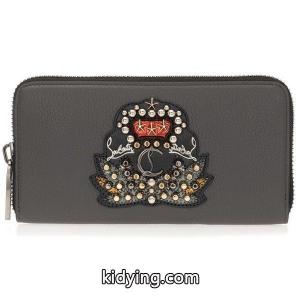 クリスチャン ルブタン CHRISTIAN louboutin コピー 財布 メンズ 1175060 I132 ファスナー長財布 カーボングレー W PANETTONE WALLET_クリスチャンルブタン コピー CHRISTIAN louboutin コピー_ブランド コピー 激安(日本最大級)kidying26niimaC