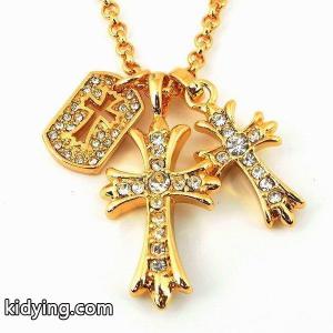 ネックレス メンズ ブランド SBG 24K GP ゴールド パヴェ ダブル クロス × クロスプレート ネックレス :sbg-nk-025:SBG official store - 通販ショッピングkidying26LnKL5f