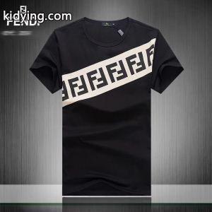 送料込!!&fendi コピー FFロゴ&モノグラム プリント Tシャツ37971822フェンディ コピー コピー耐久性お洒落レッドホワイトブラックkidying26e09zma