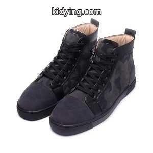 完売再入荷Christian louboutin スーパーコピークリスチャンルブタン スーパーコピースニーカーメンズ　ハイカット　靴　シューズ　ブラック　迷彩kidying26euGH5f