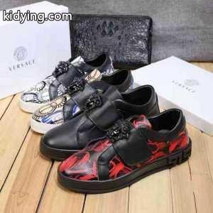サイズが多いヴェルサーチ コピー 偽物、versace コピーの人気沸騰の黒、白、イエロー、レッドの4色メンズ、レディーススニーカー靴_ヴェルサーチ コピー versace コピー_ブランド コピー 激安(日本最大級)kidying268PLria