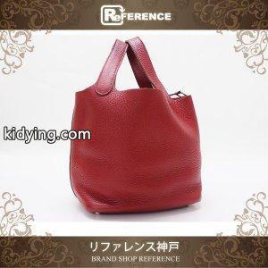 hermes コピーブランド エルメス コピーブランド トートバッグ ピコタンロックPM ハンドバッグ ルージュガランス シルバー金具 【中古】 :2814-11455-15:リファレンス コレクション - 通販ショッピングkidying26eSL1zy