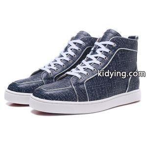 最新入荷！ルブタン コピーChristian louboutin ブランド コピー PIK BOAT  スニーカー 2026夏季人気新品 HOT限定セール ハイカット ブルーkidying26u8DmGf