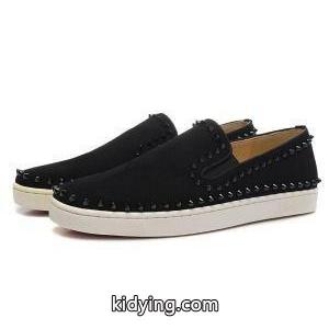 上質ルブタンピックボートスパイクスフラットスニーカースリッポンブラックlouboutin ブランド コピー PIK BOAT_クリスチャンルブタン ブランド コピー CHRISTIAN louboutin ブランド コピー_ブランド コピー 激安(日本最大級)kidying260HTzOn