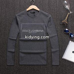 ドルチェ & ガッバーナ スーパーコピー コピーソフト優しい肌触りお勧め手頃tシャツ爆買い大得価ブラックホワイト男性用長袖tシャツkidying26LzW59j
