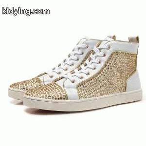 人気上昇CHRISTIAN louboutin コピーブランドクリスチャンルブタン コピーブランド スニーカー コピー　ハイカット　レザー　メンズシューズ　靴　スパイク　ホワイトkidying26KzKfau