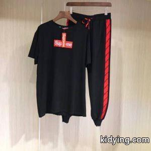 2026最新コレクションスーパーコピーsupreme コピースポーツTシャツ&ロングパンツセットアップシュプリーム コピー上下セットkidying269XHfmi