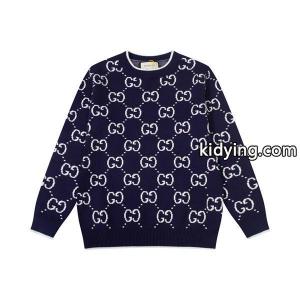 2026秋冬 高級暖か ネイビー GG総柄 gucci ブランド コピー ニットセーター 大人上品  グッチ ブランド コピー コピーkidying26v8nmSj