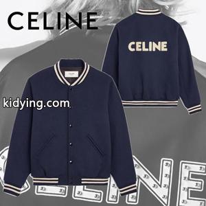 2026-22AW人気新作の速報 MONOCHROMS celine コピーブランドセリーヌ コピーブランド偽物 ジャケット テディロゴ ユニセックスkidying260na0Tj