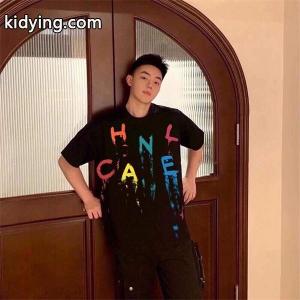 定番ハンドペイント風 2026春夏新モデル 高質量メンズ 半袖ｔシャツ ブランドロゴkidying26fqWLTn