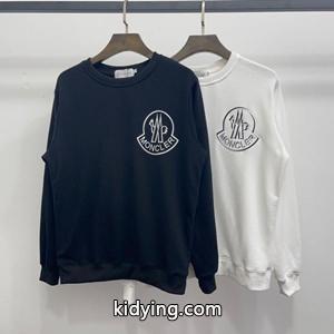 21AW人気 moncler コピー モンクレール コピー 偽物 通販 ロングスリーブスウェット 背面トリコロールラインkidying26WXrWHr