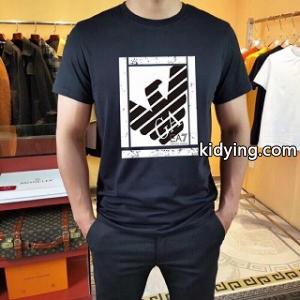 リニューアルバージョン入荷 armani コピー アルマーニ コピー tシャツ コピー メンズ ロゴプリント ブラック、ホワイトkidying26raiq0z