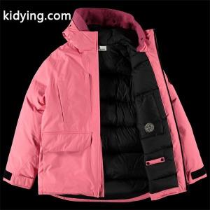20fw STONE ISLAND ユニセックス ダウンジャケット ストーンアイランド ロゴピンクとブラックの2色展開kidying260z8XrC
