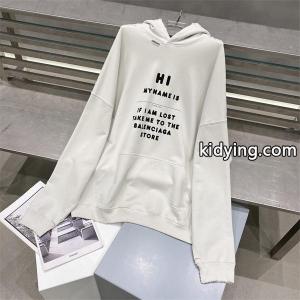 バレンシアガ ブランド コピーBaLENCI*GA2026英字Hi my name is芸術的プリント オーバーデザインkidying26u0fGra