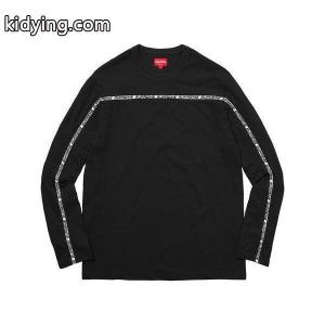 シュプリーム コピー supreme コピー ロゴ ロンT ロングTシャツ メンズ ブラック 17 FW :0030992657:TINGS - 通販ショッピングkidying26Hneuau