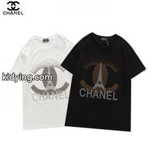 2026ss お買得ブランド スーパーコピー 半袖Tシャツ レディース シンプルな丸首ネックデザイン 2色可選 CH⚪NEL 激安kidying26TP9rSv