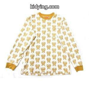 シュプリーム コピーブランド Tシャツ カットソー 長袖 胸ポケット バタフライ コットン 18SS size M マスタード 茶系 メンズ 通販 ショッピングkidying26uaCOTj