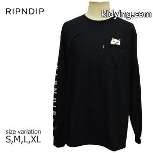 RIPNDIP Tシャツ ロンT Lord Nermal L/S BLACK リップンディップ ロングスリーブ メンズ レディース スケートボード ねこ :AT0243:CRASS ONLINE STORE - 通販ショッピングkidying26Kn4DGf