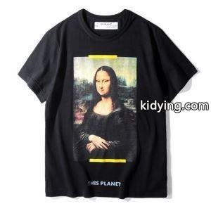Off-white ブランド コピーオフホワイト ブランド コピー激安激安Ｔシャツ　メンズ クルーネック Ｔシャツ/MONALISA S/S T-SHIRT モナリザ　　ブラック　ホワイトkidying26Sna8be