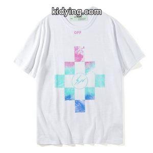 ☆夏季限定☆オフホワイト スーパーコピー サンダーイラスト Ｔシャツ 2026人気モデル off－white スーパーコピー 半袖 夏着 個性 メンズ ファッションkidying26z0Diim