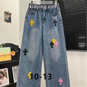 可愛い マルチ クロスパッチ CHROME hearts コピー デニムパンツ カジュアル クロムハーツ コピー コピーkidying26DGD8Xv