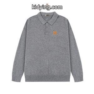 シック グレー＆ブラック 人気爆発 hermes コピーブランド エルメス コピーブランド コピー ポロセーター 上品カジュアルkidying26PrOXDu