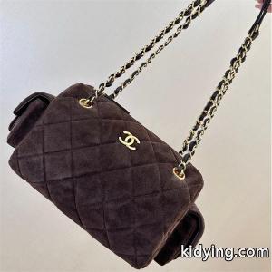 大人エレガント ブラウン スエード 高級感 chanel コピー シャネル コピー スーパーコピー ショルダーバッグkidying26iK5L5r