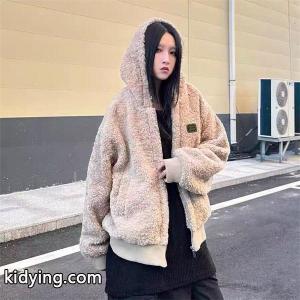 大人カジュアル ふんわりボア ベージュ フード付き miumiu コピー ミュウミュウ コピー コピー ジャケットkidying26aayqCq