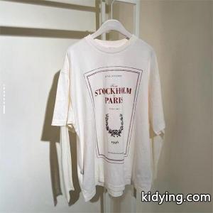 ACNE STUDIOS アクネ ストゥディオズ コピー 雰囲気 ホワイト グラフィック ロングTシャツ こなれ感kidying26fiu4nq