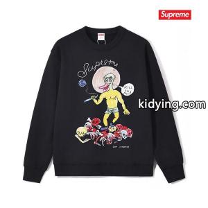 秋冬 防寒 ブラック 希少 プリント supreme スーパーコピー シュプリーム スーパーコピー スーパーコピー スウェットkidying26b0Trea