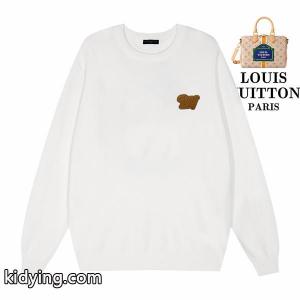 刺繍ロゴ ニット ブラック 定番デザイン モード系 LOUIS vuitton コピー ルイヴィトン コピー 偽物kidying26fSPLfa