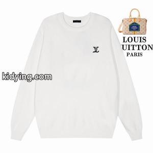 入手困難！ロゴ刺繍 ニット ブラック 高級感漂う 人気 LOUIS vuitton ブランド コピー ルイヴィトン ブランド コピー コピーkidying26z4Pjya
