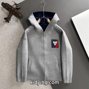 フード付き LOUIS vuitton ブランド コピー ルイヴィトン ブランド コピー スーパーコピー ニットパーカー グレー 当店イチオシkidying26GHnauy