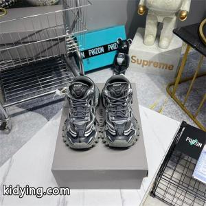balenciaga ブランド コピー 激安 Track.2 スニーカー メンズ 4代 ブラック×グレー 配色 ローカット 厚底 ボリュームソール ダッドシューズkidying264Dimua