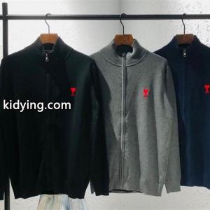 AMI PARIS アミ パリス コピー 2026秋冬 すっきりシルエット 注目 ジップ ニットkidying26qG1HDq