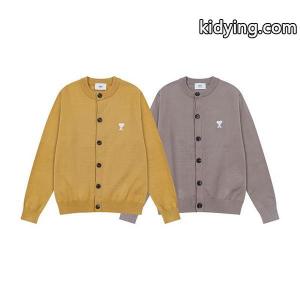 秋冬 しっかり素材 落ち着き 着回し力抜群 AMI PARIS アミ パリス コピー カーディガンkidying26rKf01j