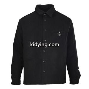 シャツジャケット ブラック 定番 上质 实用性抜群 prada コピーブランド プラダ コピーブランド スーパーコピーkidying2691Pv8f