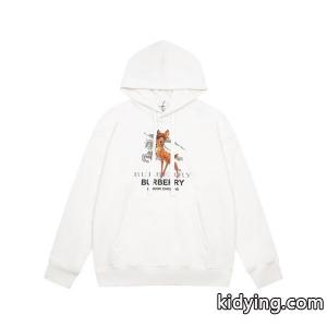 burberry ブランド コピー バーバリー ブランド コピー スーパーコピー 注目モデル 秋冬柔らか ホワイト パーカー プリントkidying26bay8zm