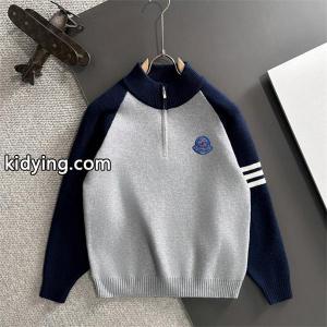 2026新作 ハーフジップ moncler コピー モンクレール コピー スーパーコピー ニット 配色切替 デイリーkidying26CWPLbi