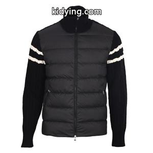 moncler ブランド コピー モンクレール ブランド コピー コピー 入手困難 ブラック ニット ダウンジャケット レイヤードkidying26LD85je