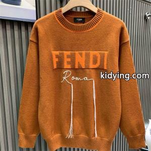 2026新作 ニットセーター ブラウン 刺繍 高評価モデル fendi ブランド コピー フェンディ ブランド コピー コピーkidying26ySvSjy