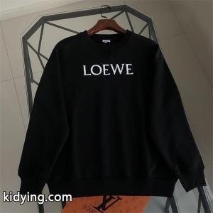 2026新作定番 ブラック スウェット ロゴ刺繍 高級感 人気 loewe コピーブランド ロエベ コピーブランド コピーkidying261HXn0z