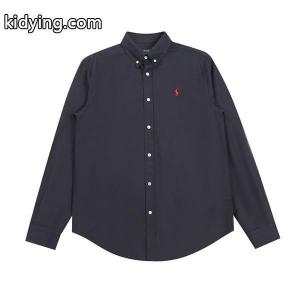 2026新作コーデ ネイビー シャツ ワンポイント刺繍 上品 Polo Ralph Lauren ポロ ラルフローレン コピーkidying26iu49be